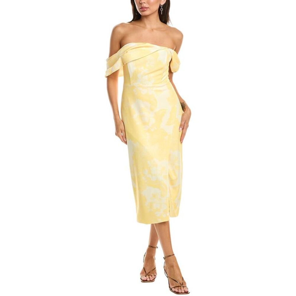 Rene Ruiz Womens  A-Line Shift Dress, Yellow